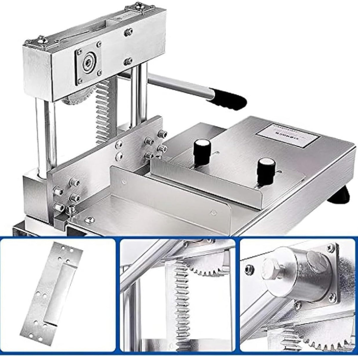 Stainless Steel Manual Bone Guillotine Shears, Commercial Meat Slicer for Cutting Chicken Duck Fish Lamb Bones, Ideal for Pigs Feet Tubular Bones Spareribs