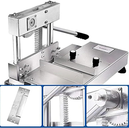 Stainless Steel Manual Bone Guillotine Shears, Commercial Meat Slicer for Cutting Chicken Duck Fish Lamb Bones, Ideal for Pigs Feet Tubular Bones Spareribs