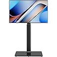 Universal TV Stand with Mount 80 Degree Swivel Height Adjustable and Tilt Function for 27 to 65 inch LCD, LED OLED TVs,HT1002B