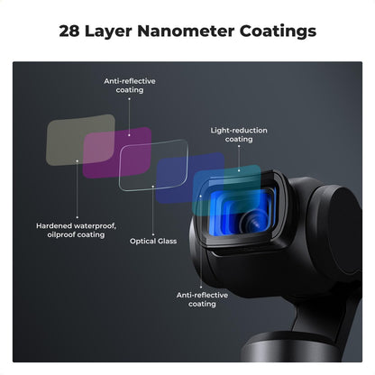 K&F Concept Wide-Angle Lens Compatible with DJI Osmo Pocket 3, Magnetic Attach/Multi-Coated/Optical Glass
