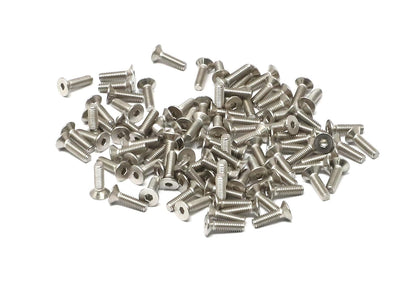 iexcell 5 Pcs M8 x 80mm Thread Pitch 1.25 mm Stainless Steel 304 Hex Socket Flat Head Cap Screws Bolts Kit