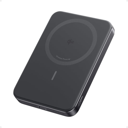 Anker MagGo Power Bank, Ultra-Slim 10,000mAh Magnetic Battery Pack, Qi2 Certified 15W Ultra-Fast MagSafe Compatible Portable Charger, Ergonomic Design, for iPhone 17/16/15/14/13/12 Series Only