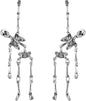 Halloween Earrings Skeleton Earrings Funny Punk Gothic Skull Earrings for Women Party Cosplay Jewelry