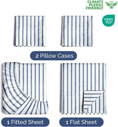 Extra Deep Queen Sheet Set - 6 Piece Breathable & Cooling Sheets - Hotel Luxury Bed Sheets Set - Easy & Secure Fit - Soft, Wrinkle Free & Comfy Sheets Set - White Sheet Set w/Extra Deep Pockets