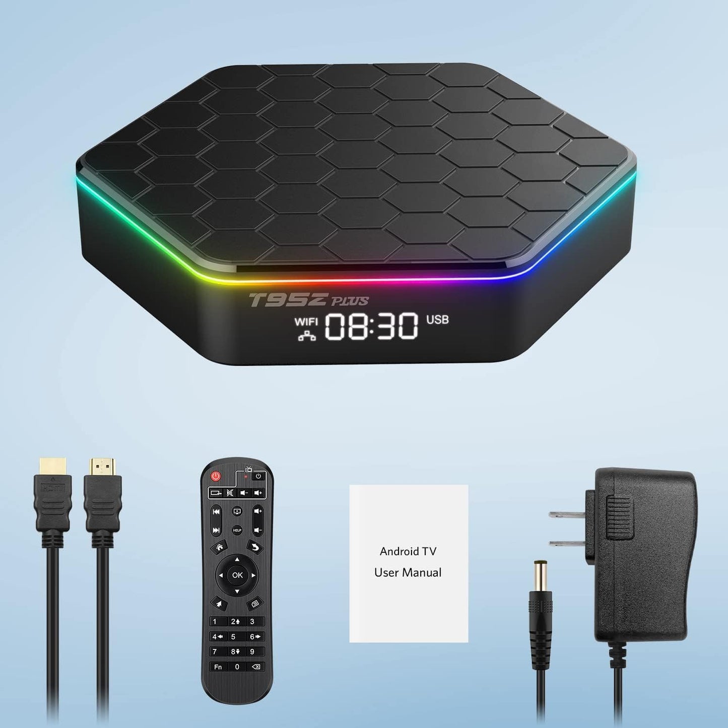 Android 12.0 TV Box，6k/3D HD Tv Box H618 Quadcore 4GB RAM 32GB ROM 2.4G/5.0G Dual WiFi & BT 5.0 Android Box Support Multi-Lingual TV Box with LAN Ethernet 10/100M for Chat Movie Game etc.