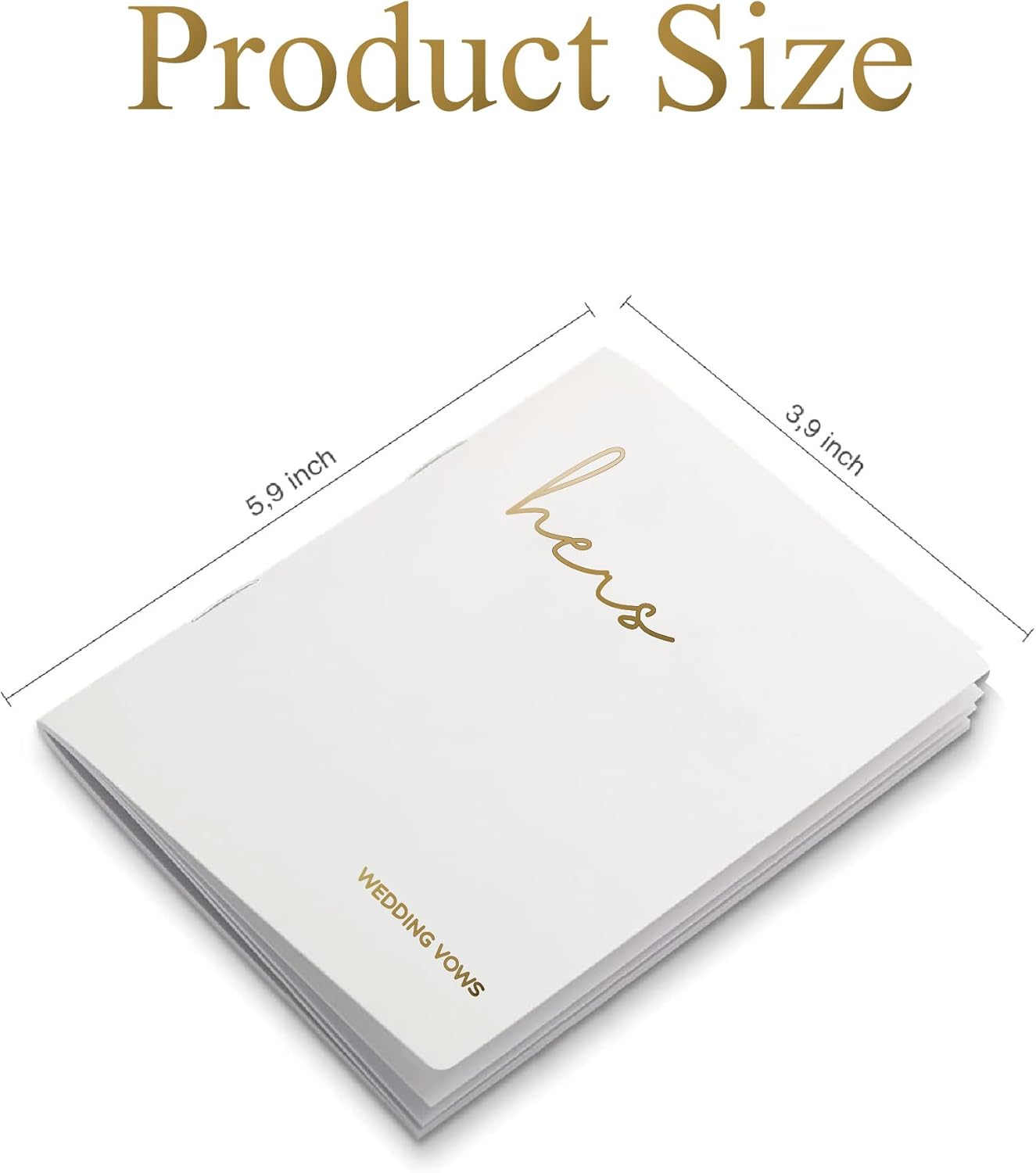 GroomBrideGifts Wedding Vow Book for His and Hers, Soft Touch, Perfectly Sized Bride and Groom Vow Books, Wedding Essentials, Wedding Registry Ideas, His and Hers Gifts