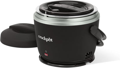 Crock-Pot Lunch Crock Food Warmer, Heated Lunch Box, 20 oz, Licorice Black