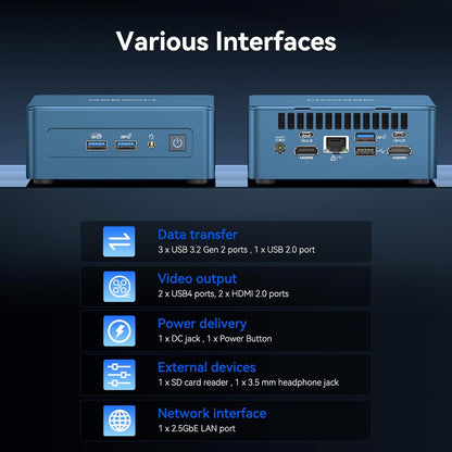 GEEKOM IT12 Mini PC(3-Year Quality Support) with 12th Gen Intel i9-12900HK, NUC 12 Mini Desktop(Up to 5GHz), 32GB DDR4& 1TB M.2 2280 NVMe Gen4*4 SSD, Win11 Pro, 8K/Quad Display/USB4/WiFi 6E/BT5.2