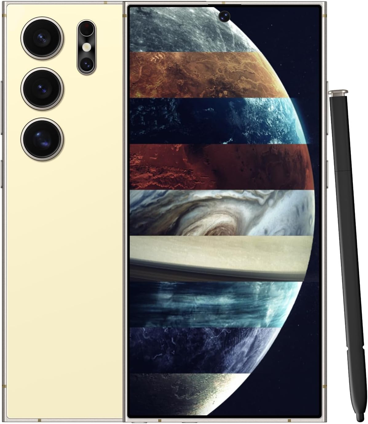 Unlocked Cell Phones Smartphone Unlocked Phones 8+256GB 6.8" HD Screen Dual SIM 108MP+48MP Camera and Built-in Pen (Violet)