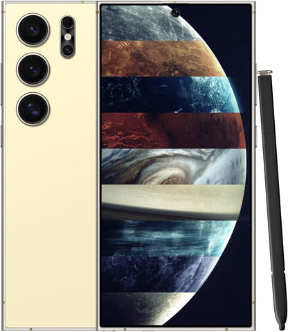 Unlocked Cell Phones Smartphone Unlocked Phones 8+256GB 6.8" HD Screen Dual SIM 108MP+48MP Camera and Built-in Pen (Violet)