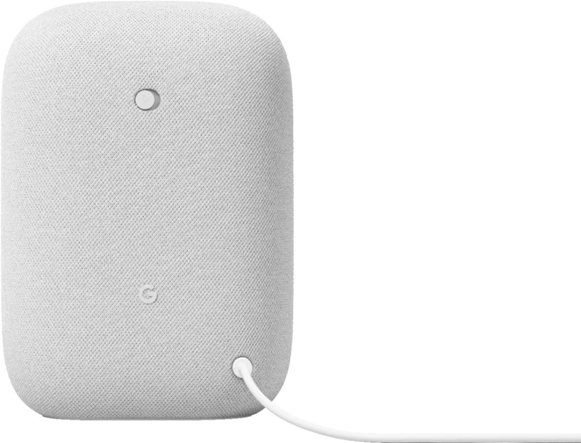 Google Voice Bluetooth Speaker - Wireless Music Streaming, Powerful Sound, Built-in Assistant, Wi-Fi and Bluetooth Connection, Smart Home Control, Stereo Pairing (Charcoal)