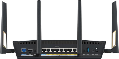 ASUS RT-BE86U BE6800 Dual-Band WiFi 7 Router, Supports 4096-QAM, MLO, AI WAN Detection, AiMesh, Subscription-Free Network Security, and Comprehensive VPN Features, Guest Network Pro, Gaming