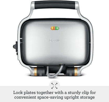 Breville the Perfect Press, Sandwich Maker, Panini Press, BSG600BSS, Brushed Stainless Steel 12.5 x 5 x 11.5 inches
