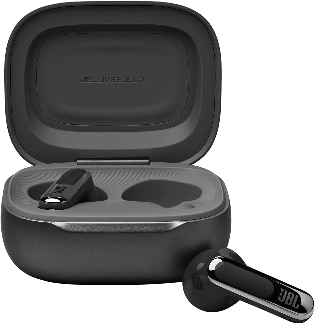 JBL Live Beam 3 - True Wireless Noise-Cancelling Closed-Stick Earbuds, 48Hrs Total Playback, Wireless Charging, 6 Mics for Perfect Calls, Multi-Point Connection, IP55 Waterproof and dustproof