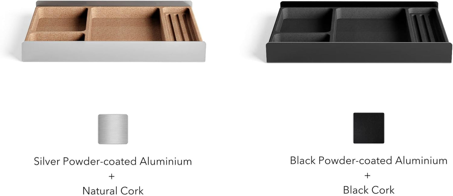 Desk Tray Organizer | Drawer Desk Organizer | Stationery Storage Tray | Aluminum Desk Organizer | Desktop Catchall Tray - PuriLite