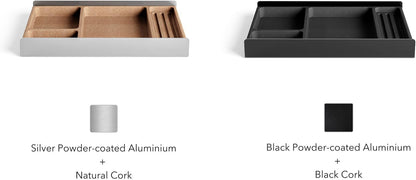Desk Tray Organizer | Drawer Desk Organizer | Stationery Storage Tray | Aluminum Desk Organizer | Desktop Catchall Tray - PuriLite