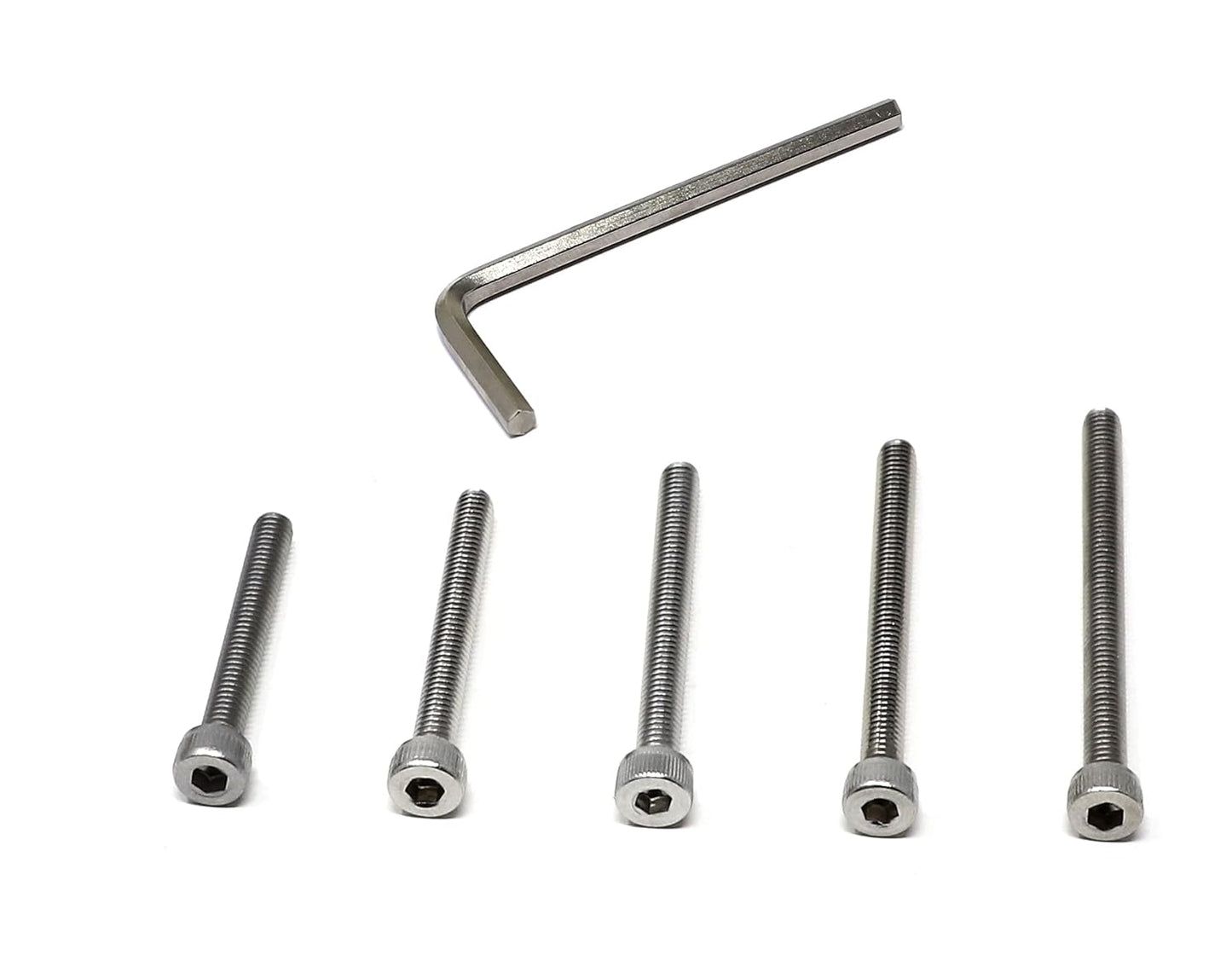 iexcell 25 Pcs M6 x 20mm Thread Pitch 1 mm Stainless Steel 304 Hex Socket Head Cap Screws Bolts Kit