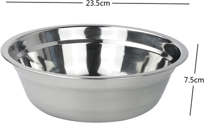 Callyne Stainless Steel Mixing Bowls, Set of 4 Metal Prep Bowls