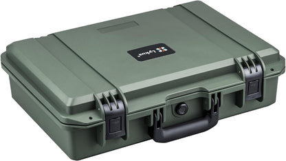 Lykus HC-4410 Waterproof Hard Case with Customizable Foam Insert, Interior Size 17.32x11.42x4.72 in, Suitable for up to 16" Laptop,Starlink Mini,Keyboard,Drill,Audio Mixer,mic,Flashlight,and More
