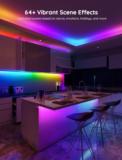 Govee RGBIC Pro LED Strip Lights, 16.4ft Color Changing Smart LED Strips, Works with Alexa and Google, Segmented DIY, Music Sync, WiFi and App Control, LED Lights for Bedroom,Home Decor