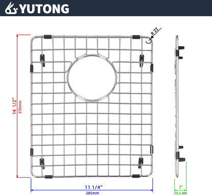 Yutong Kitchen Stainless Steel Sink Bottom Grid with Small Rounded Corner (27.5" x 15.5")