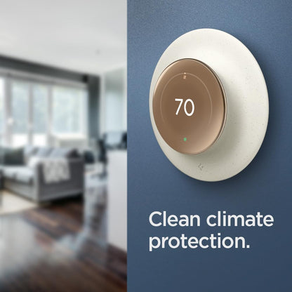 Spigen Wall Plate Designed for New Google Nest Learning Thermostat 4th Generation (2024) Wall Plate - Matte Black