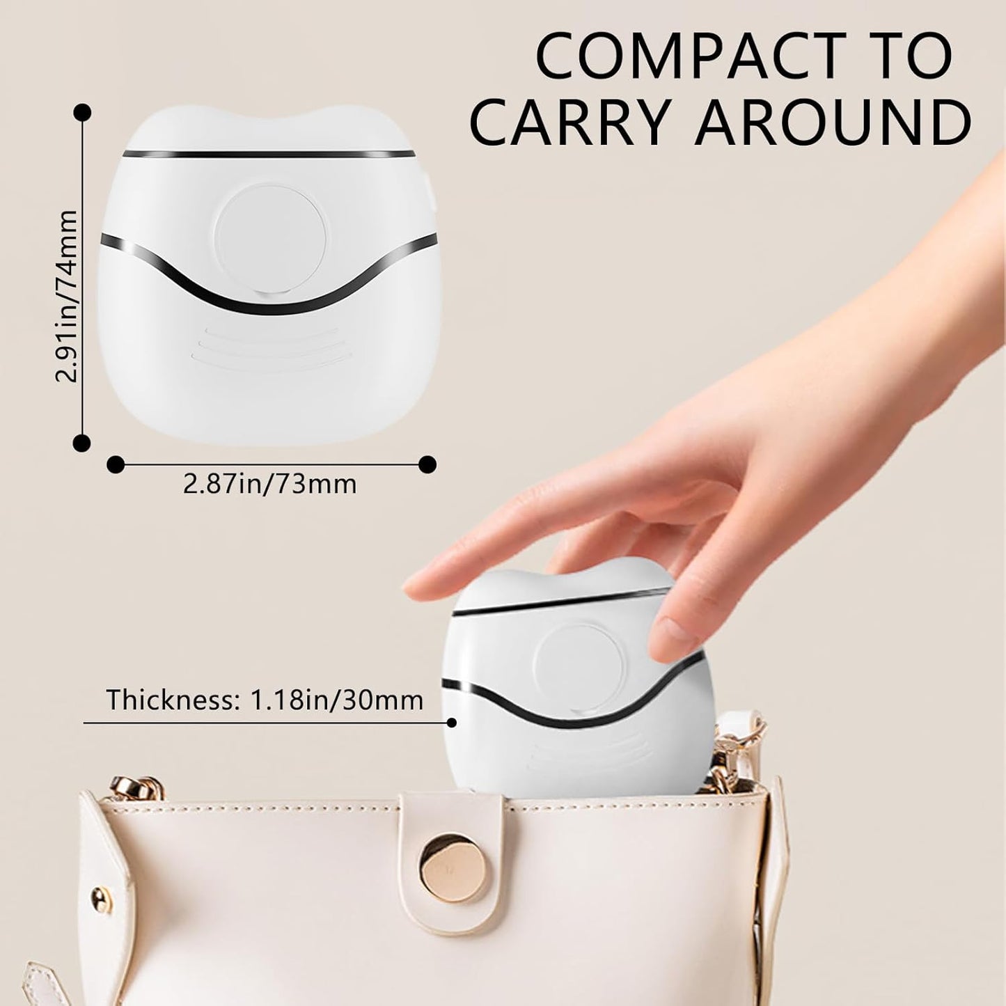 Electric Nail Clipper, Baby Nail Grinder, 2in1 Automatic Nail Clippers File Electric for Baby, Elderly(White)