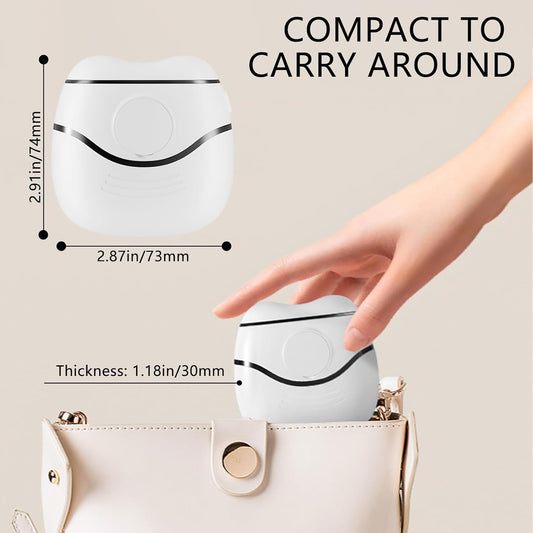 Electric Nail Clipper, Baby Nail Grinder, 2in1 Automatic Nail Clippers File Electric for Baby, Elderly(White) - PuriLite