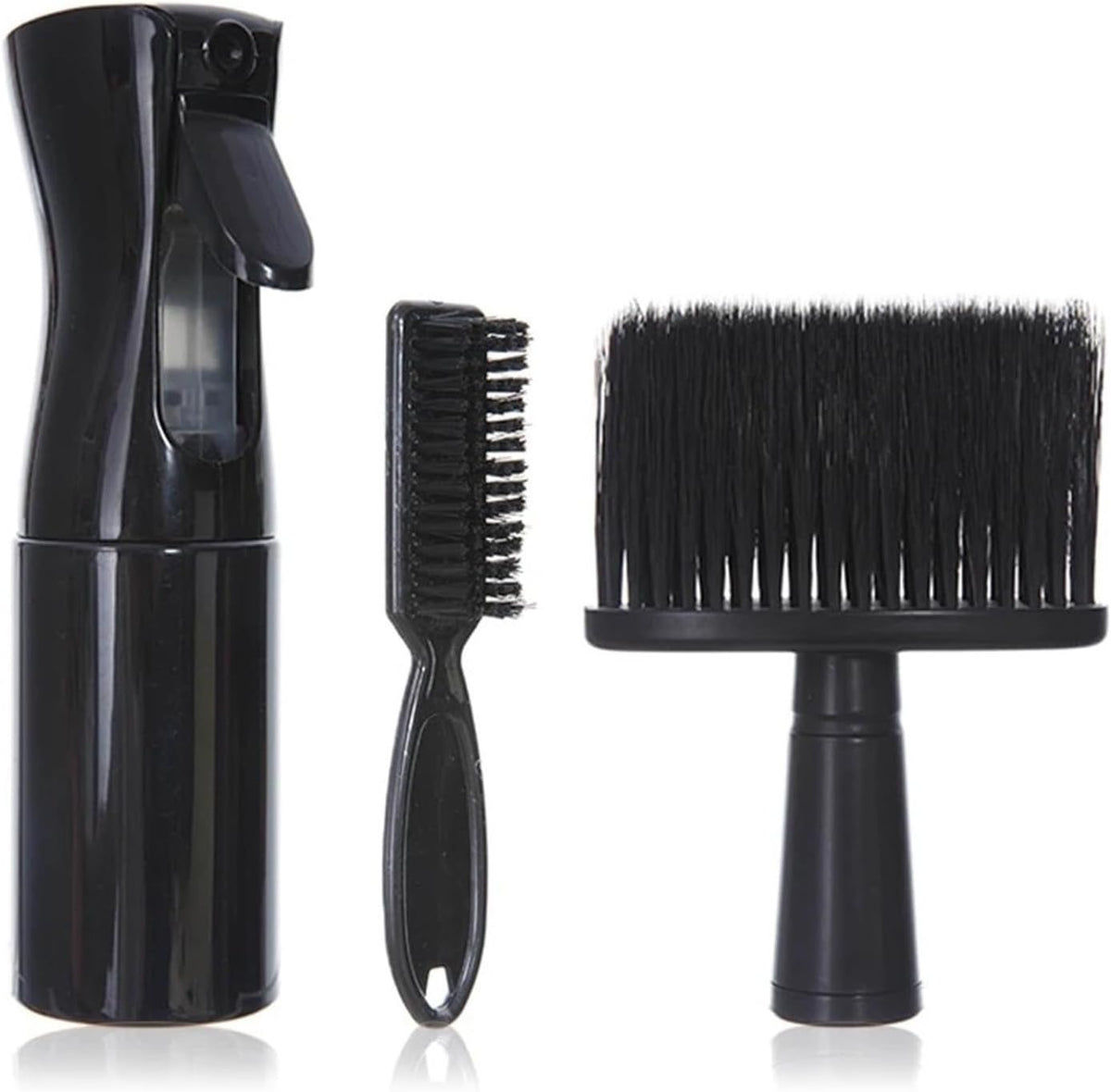3PCS Professional Barber Neck Duster Set Haircut Beard Shaving Brush Spray