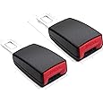 Universal Car Seat Belt Buckle Extension | Safety Seat Belt Extender Clip | ABS Plastic Seatbelt Adjuster | Easy Install Vehicle Seat Belt Extension | 2 Pack Comfort Belt Adapter