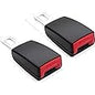 Universal Car Seat Belt Buckle Extension | Safety Seat Belt Extender Clip | ABS Plastic Seatbelt Adjuster | Easy Install Vehicle Seat Belt Extension | 2 Pack Comfort Belt Adapter