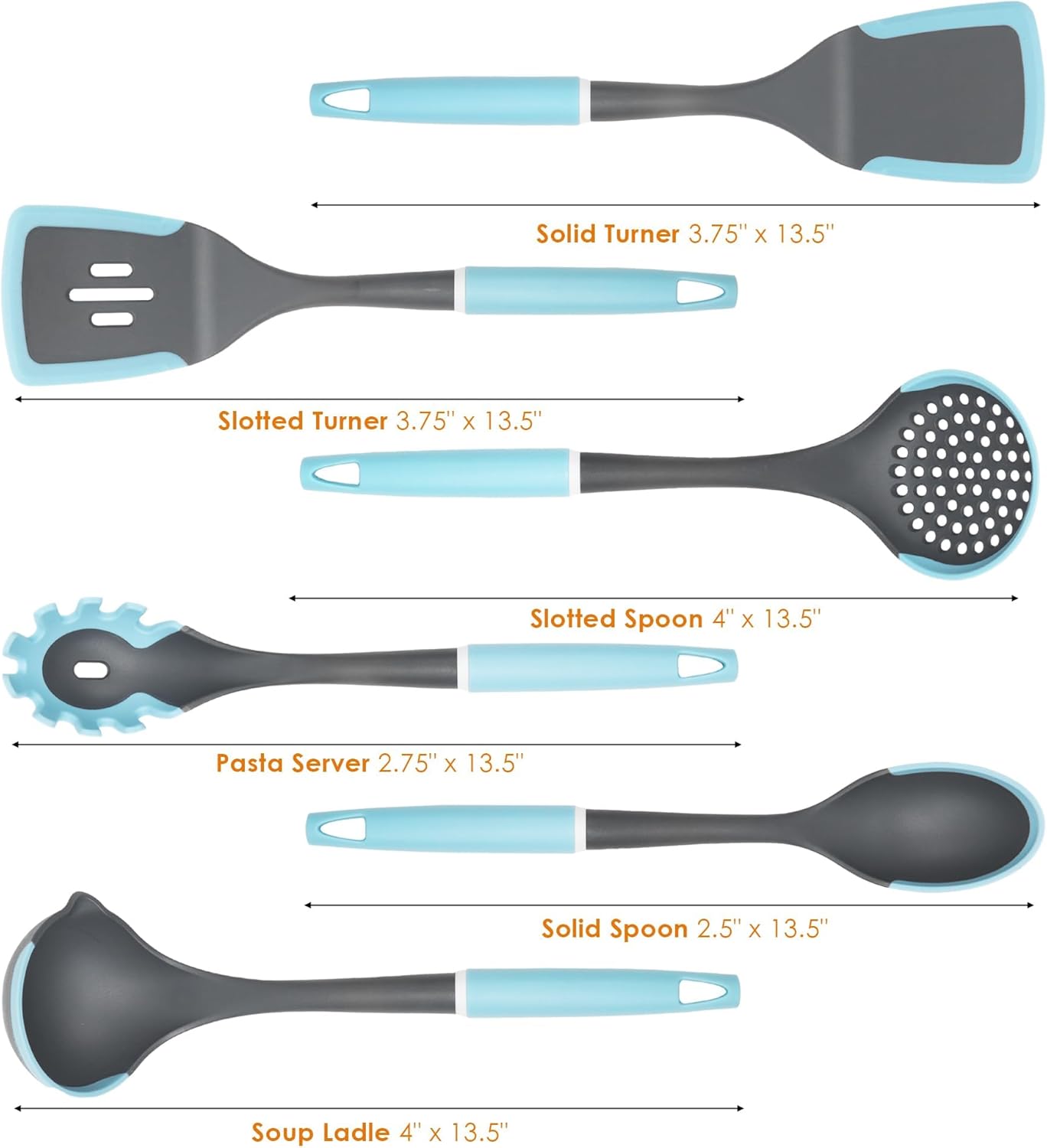 Kitchen Cooking Utensils Set | Silicone Utensils for Cooking | Non Stick Spatula Set | Rotating Utensil Stand | Heat Resistant Kitchen Gadgets - PuriLite
