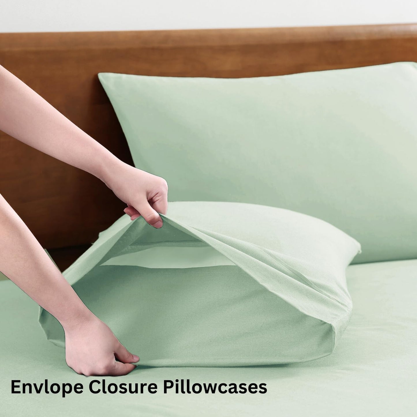 Lane Linen 100% Organic Cotton Queen Sheet Set, 4-Piece Percale Bed Sheets for Queen Bed - Soft, Breathable, Hypoallergenic, Deep Pocket Fits Mattress Up to 15" Deep, Hotel Quality Sheets - White