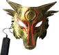 Amosfun Halloween Wolf LED Mask Wolf Head Light Up Mask Animal Costume Mask Halloween Cosplay Face Cover