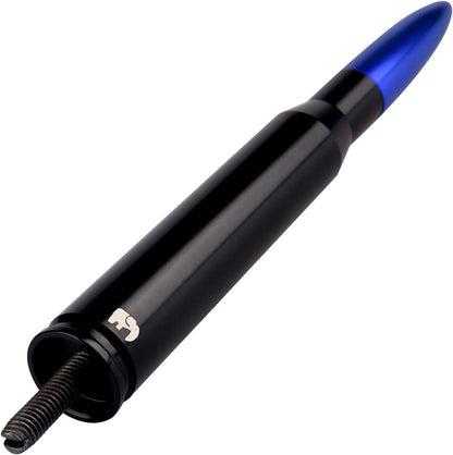 ONE250 Bullet Style Antenna, Compatible with Dodge RAM (RAM 1500, RAM 2500 or RAM 3500 1994-2024) & Ford F-Series (F-150 F-250 F-350 Super Duty Ford Raptor Ranger Trucks 1997-2024) (Silver)