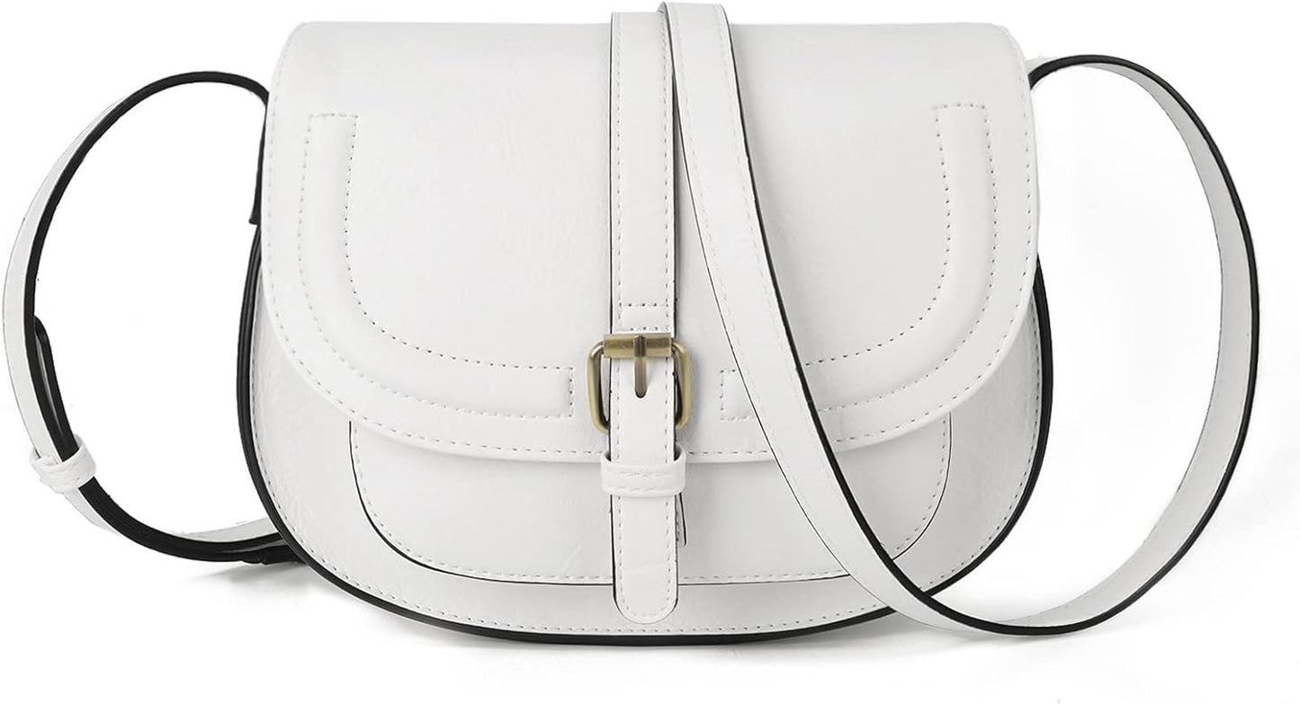 Crossbody Bags for Women Small Over the Shoulder Saddle Purses and Boho Cross body Handbags,Vegan Leather