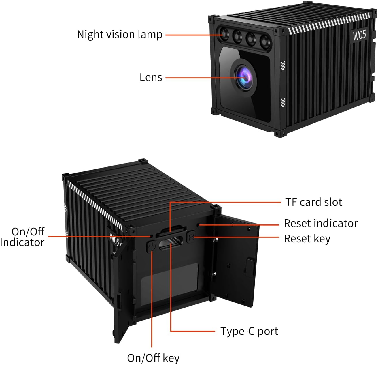 Mini Hidden Camera,1080P HD Spy Camera with Cloud Storage, Night Vision, AI Motion Detection