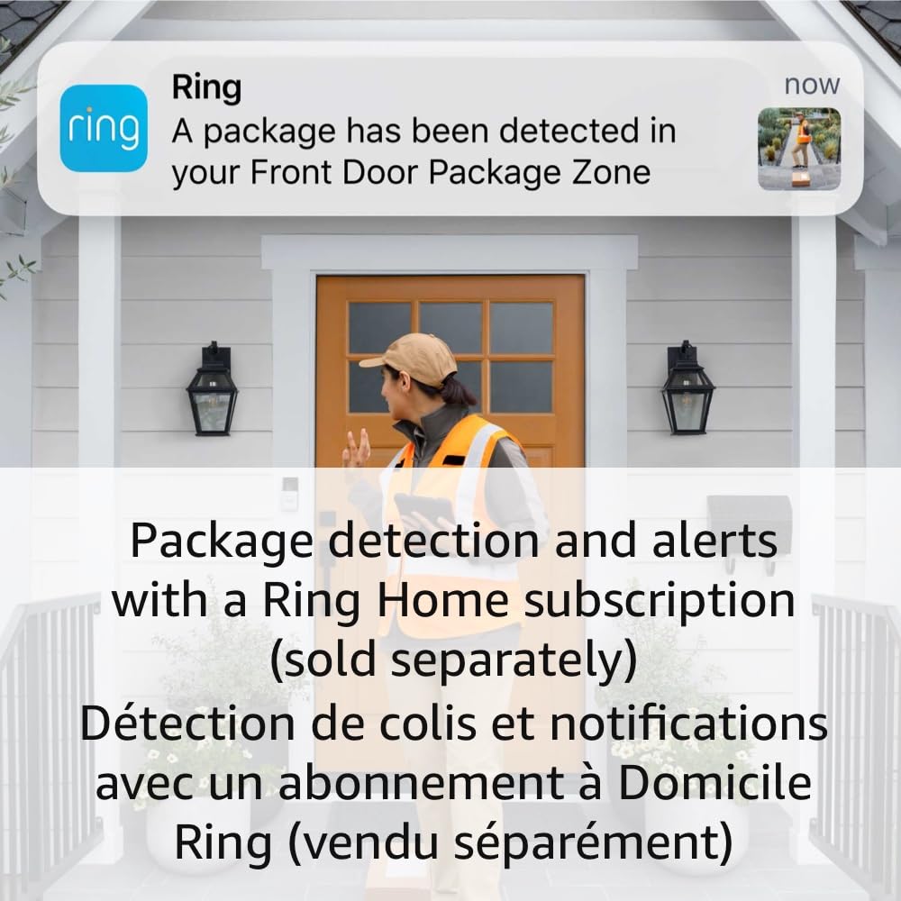 Ring Battery Doorbell Plus (newest model), Head-to-Toe HD+ Video, motion detection & alerts, and Two-Way Talk