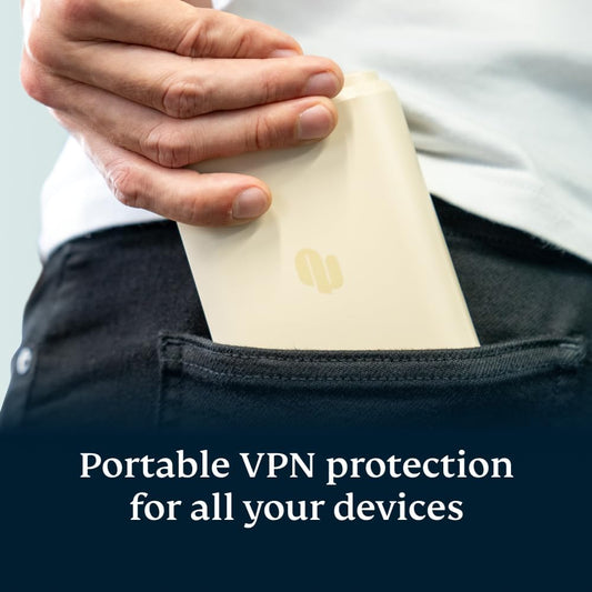 ExpressVPN Aircove Go | Portable Wi-Fi 6 VPN Router | Protect Unlimited Devices | Free 30-Day ExpressVPN Trial | (U.S. & Canada Version) - PuriLite