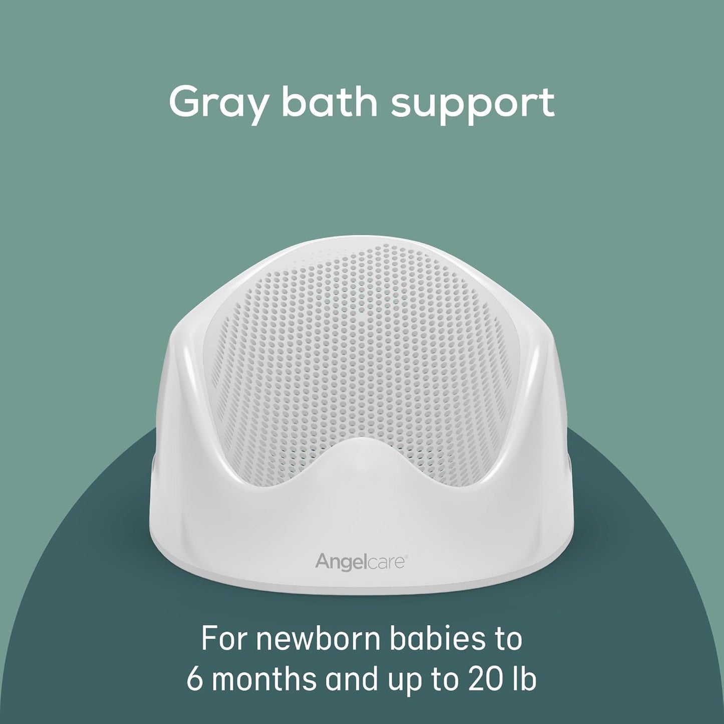 Angelcare Baby Bath Support, Pink, for Babies Less Than 6 Months of Age, Made in Canada