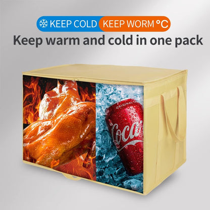 Purilite Select™ Insulated Food Delivery Bag – Extra Large Thermal Carrier for Hot &amp; Cold Food Transport