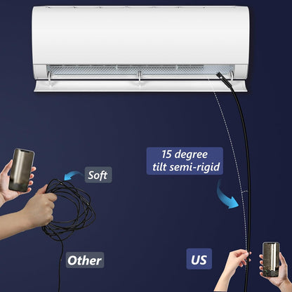 Endoscope Camera with Light, Ennovor 1920P HD, Endoscope Inspection with 8 Adjustable LED Lights, Borescope with Flexible Rigid Snake Camera, IP67 Waterproof and No WiFi Required, for Android iOS