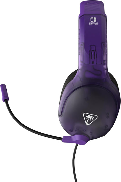 Turtle Beach Airlite Fit Officially licensed Nintendo Wired Gaming Headset for Nintendo Switch – Ghost Purple