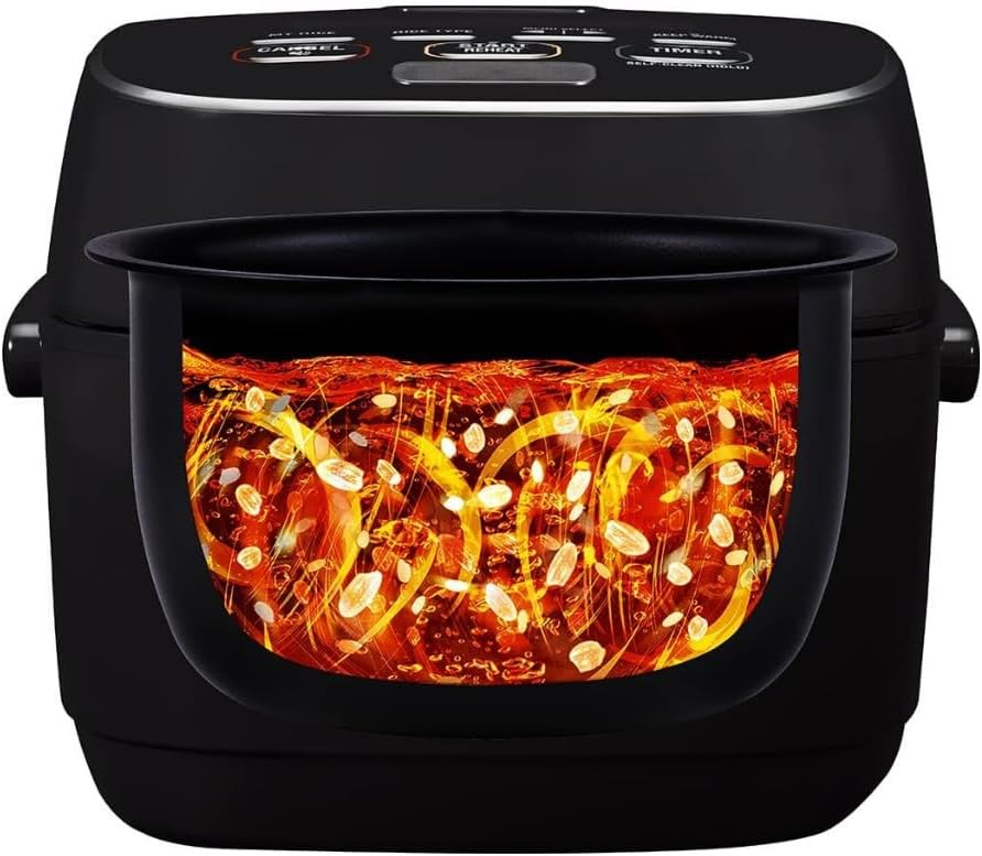 Zojirushi NW-JEC10BA Pressure Induction Heating (IH) Rice Cooker & Warmer, 5.5-Cup, Made in Japan