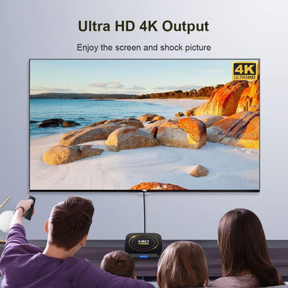 Android Box 12.0 HK1 Box Andorid TV Box 12.0 4GB RAM 64GB ROM H618 with Dual-WiFi 5G Hz/2.4GHz BT 4.0Ethernet 6K 3D USB 2.0 Ultra HD