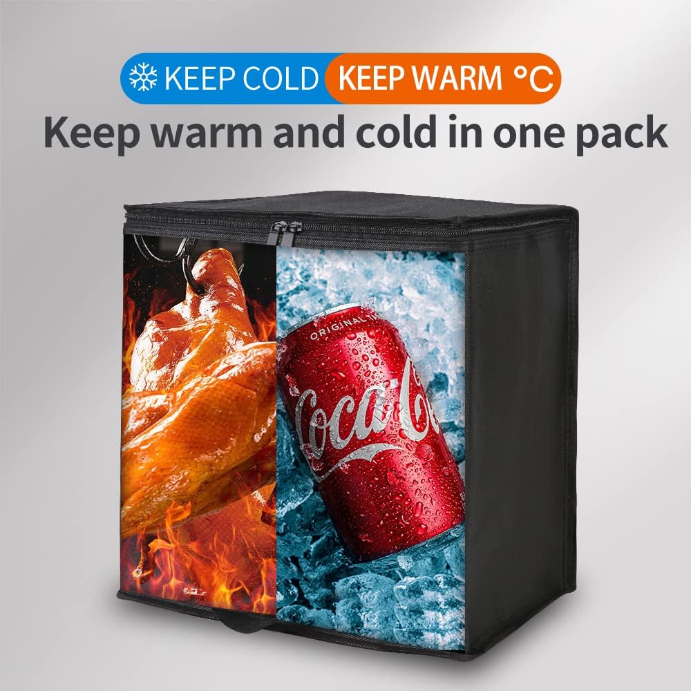 Purilite Select™ Insulated Food Delivery Bag – Extra Large Thermal Carrier for Hot &amp; Cold Food Transport