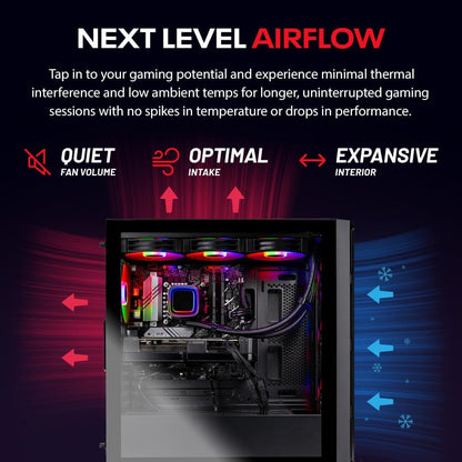 Skytech Shadow Gaming PC, Intel i5 13400F 2.5 GHz (4.6GHz Turbo Boost), NVIDIA RTX 4060 8GB GDDR6X, 1TB NVME, 32GB DDR5 RAM 5200 RGB, 650W Gold PSU, Wi-Fi, Win 11 Home