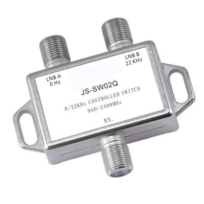 Satellite Switch, 0/22KHz, Compact Zinc Alloy TV Switch, Stable, Professional Easy to Use, Premium Material, for Switching TV Channels