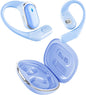 Open Ear Wireless Earbuds Bluetooth Headphones, 80H Playtime Stereo Ear Buds with ENC Noise Cancelling, Fast Charging, IPX7 Waterproof Sports Earphones with Earhook for Running/Workouts (Purple Blue)
