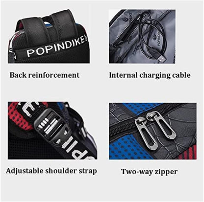 Boys' backpack School Backpack,Stylish backpack with USB port.Laptop Backpack can hold 15.6in Notebook (Red)